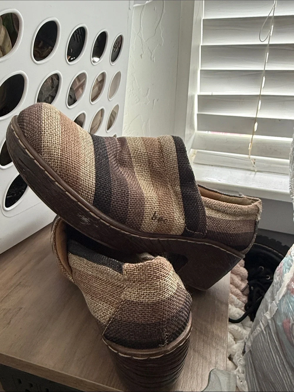 b.o.c. Kids Slip-On Sneakers in Brown and Black Stripes